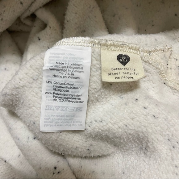 Madewell Donegal Funnel-neck Side Button Sweatshirt- Size Small - Picture 8 of 16